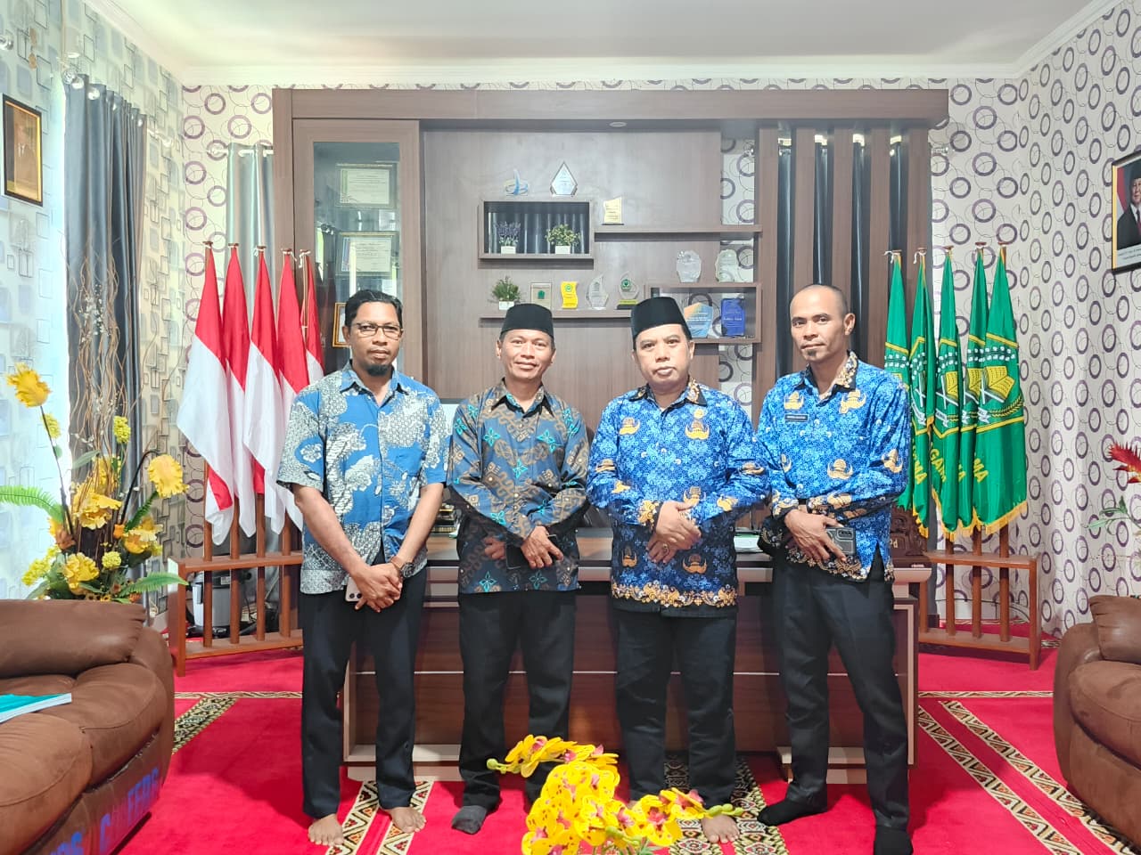 Menuju Perkemahan Pramuka Syariah Madrasah, Kakan Kemenag Terima Audiensi Panitia